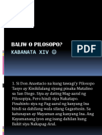 Kabanata 14 Baliw o Pilosopo