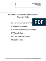 EZ Lift Manual Products Technical Guide July 2018