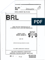 High Velocity Performance of A Uranium Alloy Long Rod Penetrator PDF