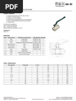 1008B Forged Brass Ball Valve (Screwed) : Salient Features