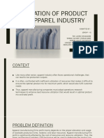 Optimisation of Product Mix in Apparel Industry