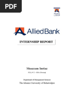 Internship Report - Allied Bank