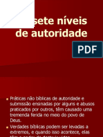 Aula 2 e 3 - Os Sete Níveis de Autoridade