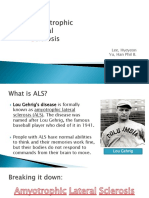 Characteristic of ALS (Amyotrophic-Lateral-Sclerosis)