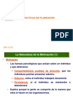 Estrategias y Politicas de Planeacion - Motivacion