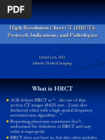 High Resolution Chest CT (HRCT) : Protocol, Indications, and Pathologies