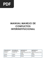  Manejo de Conflictos Interinstitucional CTC