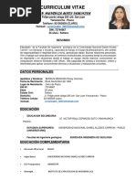 Curriculum Vitae Rossy