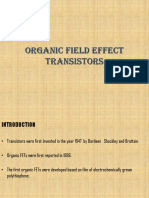 Organic Field Effect Transistors