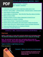 System of Practicles and Rotational Motion