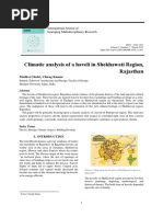 Climatic Analysis of A Haveli in Shekhawati Region, Rajasthan