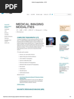 Medical Imaging Modalities - Comparison