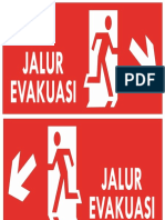 Contoh Jalur Evakuasi