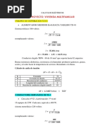 Calculos, Caida de Tension, Seccion de Cable