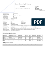 Peshawar Electric Supply Company: 14) Academic Qualifications