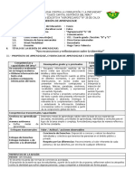 Sesion de Aprendizaje Cuarto 2019