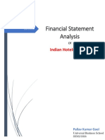 Financial Statement Analysis: Indian Hotels Co. LTD