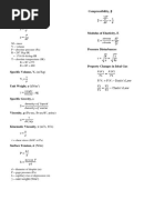 Civil Engineering Formulas