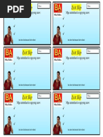 Exit Slip Exit Slip: Mga Natutuhan Ko Ngayong Araw: Mga Natutuhan Ko Ngayong Araw