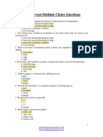 Post Harvest MCQS With Answers Key For PFA