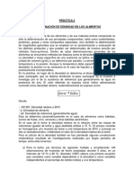 Determinacion de Densidad de Alimentos Liquidos