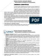 Departamento Académico de Humanidades: 2. Características Del Conocimiento Científico