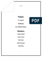 Project: E-Guard Professor Dr. Ahmed Fouad