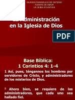 La Administración en La Iglesia de Dios