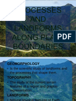 Processes and Landforms Along Plate Boundaries PDF