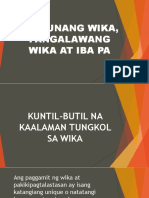 Ang Unang Wika Pangalawang Wika at Iba