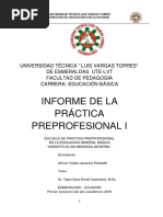 Informe Prácticas Preprofesionales Primero A