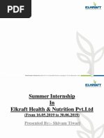 Summer Internship Presentation