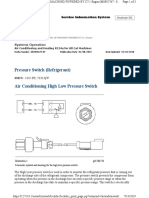 Pressure Switch (Refrigerant) : Systems Operation