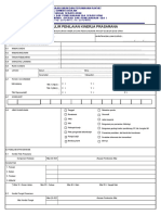 Contoh Form Penilaian Kinerja Prasarana