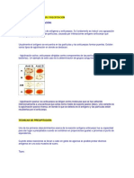 Tecnicas de Aglutinacion y Precipitacion (RPR)