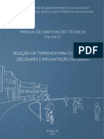 Volume I - Manual Seleo de Terrenos para Edificaes Escolares - r00 - Digital PDF