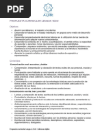 Propuesta Curricular Lengua 1eso