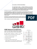 GSM Network Architecture: GSM (Global System For Mobile)