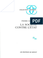 Clastres La Societe Contre L Etat PDF