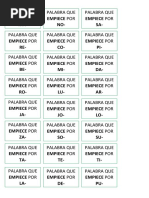 Juego Tarjetas-Palabras. Valientemente