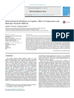 Electrochemical Exfoliation of Graphite: Effect of Temperature and Hydrogen Peroxide Addition