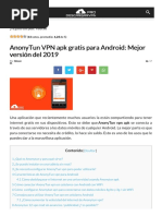 AnonyTun VPN APK Gratis para Android Mejor Versión