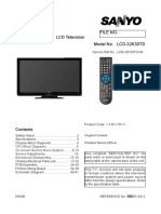 Sanyo lcd-32k30td Chassis Ue5-A SM PDF