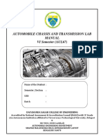 Automobile Chassis Transmission Lab