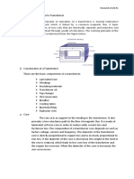 Working Principle of A Transformer