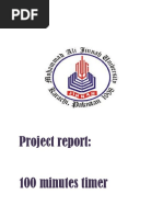 Project Report of Stop Watch