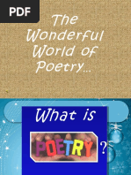 The Wonderful World of Poetry