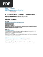 El Seminario de La Academia Automechanika y Programa de Capacitación 2019