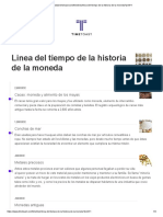 Linea Del Tiempo de La Historia de La Moneda