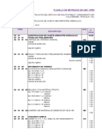 Ubs Arrastre Hidraulico Metrado